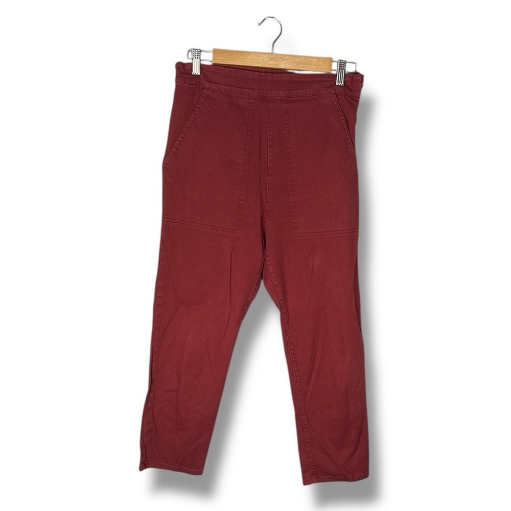 Prairie Underground Medium Pinup Pants Oxblood wine red stretch organic cotton